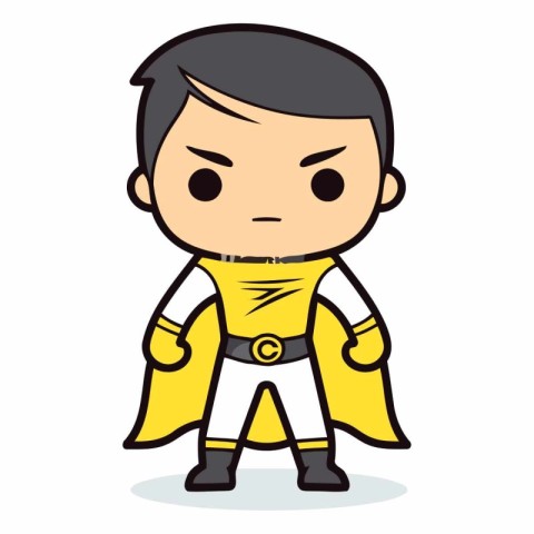 Superhero - Cartoon Vector IllustrationÃ¯Â»Â¿Ã¯Â¿Â½