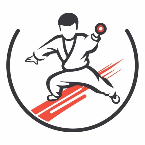 Karate. taekwondo. taekwondo vector logo