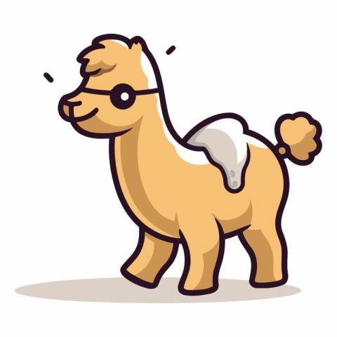 Camel Vector - Cute Cartoon Animal Vector IllustrationÃ¯Â»Â