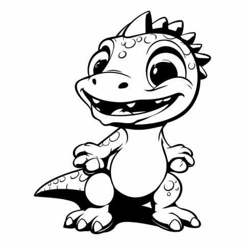 Cute Dinosaur Cartoon Mascot Character.