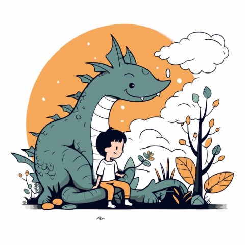 dragon. illustration. childhood. little. kid. child. character.