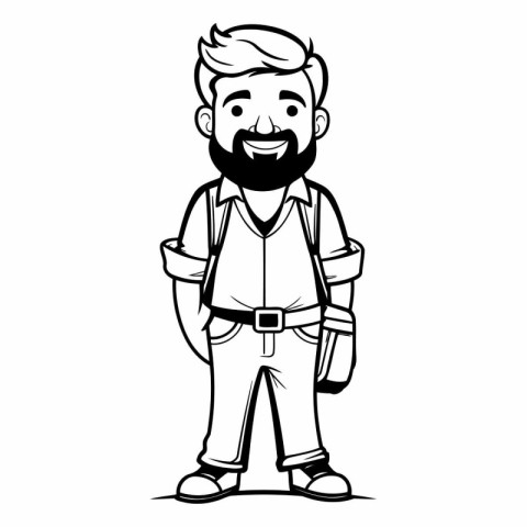 clipart. clip-art. cartoon. drawing. character. man. person. boy