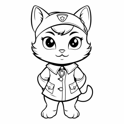 Cute Cat Cartoon Mascot Character.