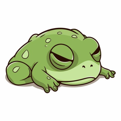 Frog icon. Cartoon illustration of frog vector icon for web desi