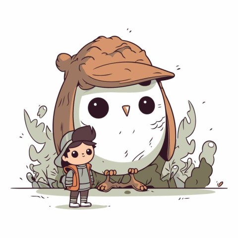 owl. bird. kid. child. little. adorable. cute. character. boy. i