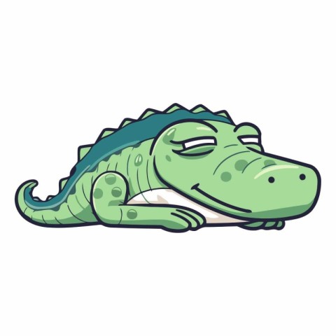 Crocodile icon. Cartoon illustration of crocodile vector icon fo