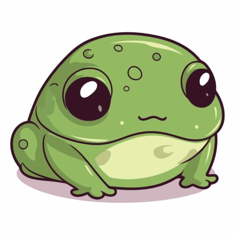 Frog isolated on a white background. EPS 10