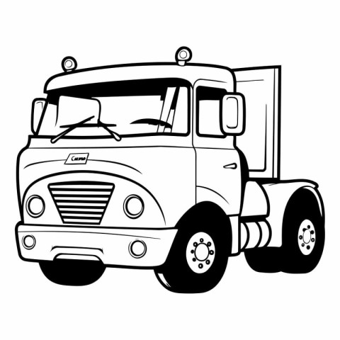 truck on a white background. eps10