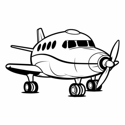 Airplane icon. Simple illustration of airplane vector icon for w