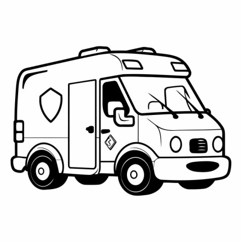 Food truck icon. Simple illustration of food truck vector icon f