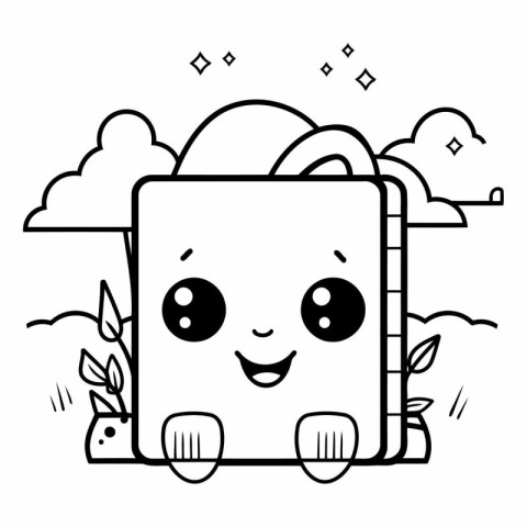 cute travel suitcase kawaii character cartoon vector illustratio