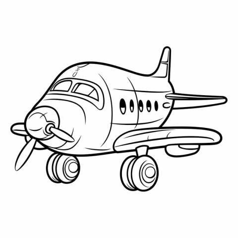 Plane icon. Cartoon illustration of plane vector icon for web de