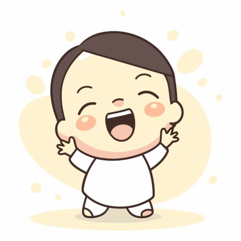 Cute Baby Crying - Cartoon Vector IllustrationÃ¯Â»Â¿