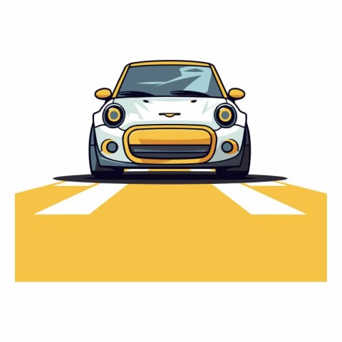 car on the road icon vector illustration graphic design vector i