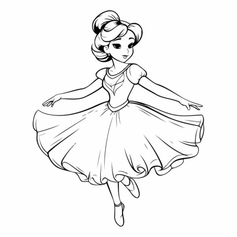 Beautiful ballerina in a tutu.