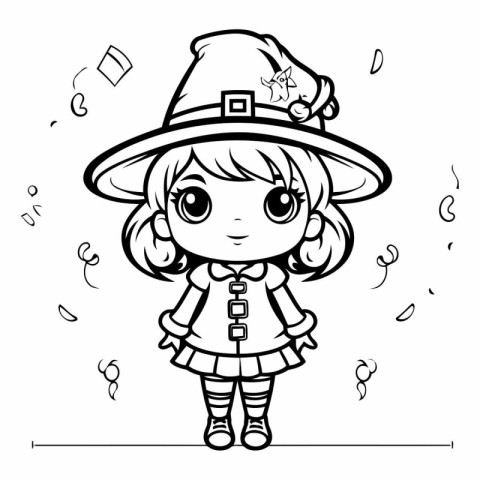 Coloring Page Outline Of Cute Leprechaun Girl