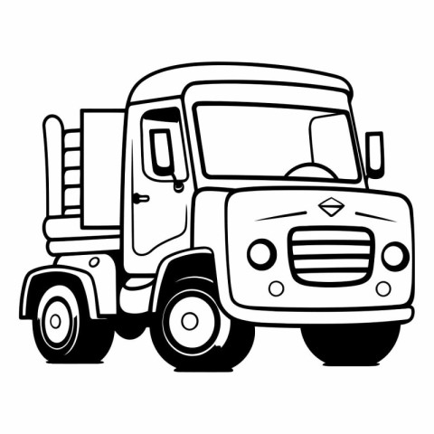 Truck icon of a truck on a white background.