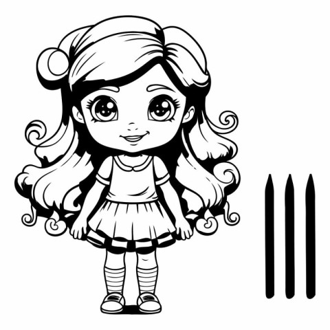 clipart. little. child. girl. drawing. kid. character. cartoon.