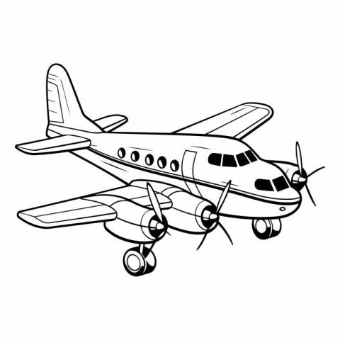 Airplane icon. Cartoon illustration of airplane vector icon for