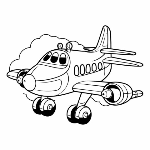 airplane flying with wheels vector illustration graphic design v