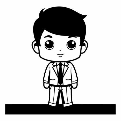 Karate boy cartoon icon. Simple illustration of karate boy vecto