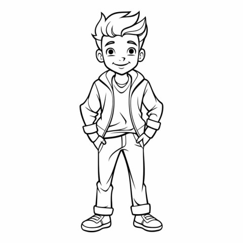 Teenager boy cartoon icon. Kid childhood little and people theme