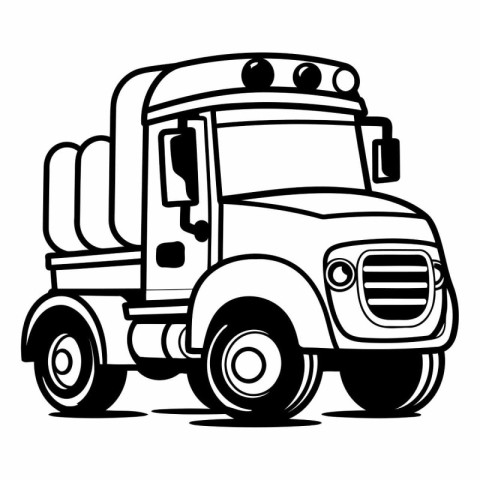 truck icon on white background. eps10