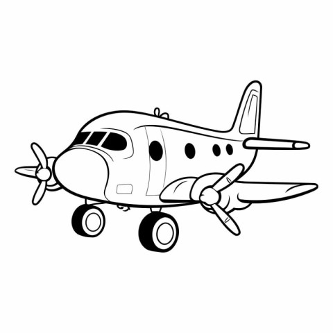 Airplane icon. Cartoon of airplane vector icon for web design is