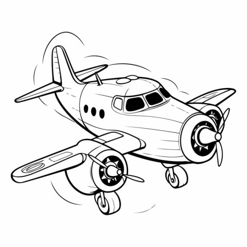 Airplane on a white background of an airplane.