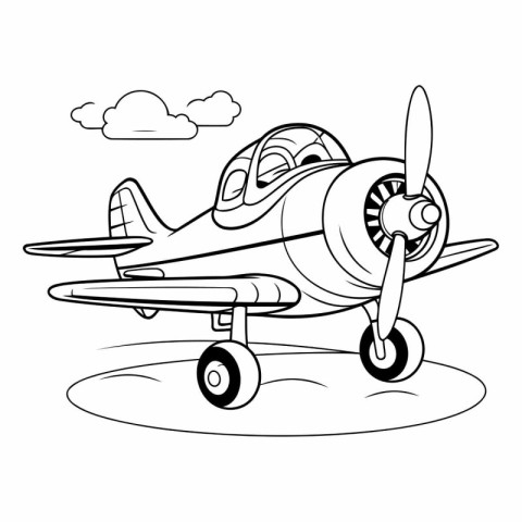 airplane flying icon cartoon vector illustration graphic design