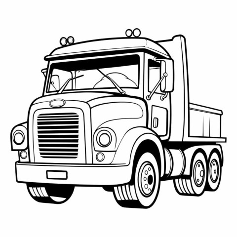 Illustration of a truck on a white background.