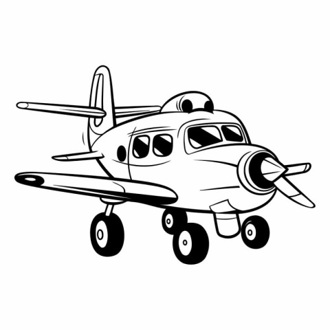 Airplane icon. Simple illustration of airplane vector icon for w