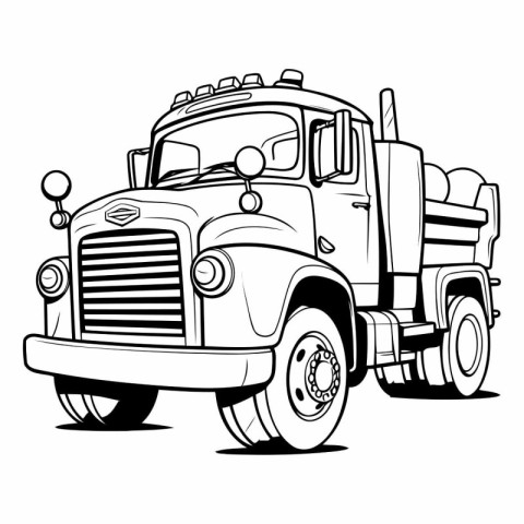 truck on white background. no gradients.