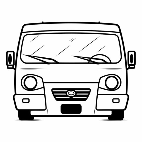 Illustration of a van on a white background.