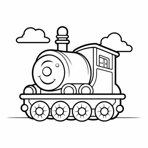 Train locomotive icon of a train locomotive.