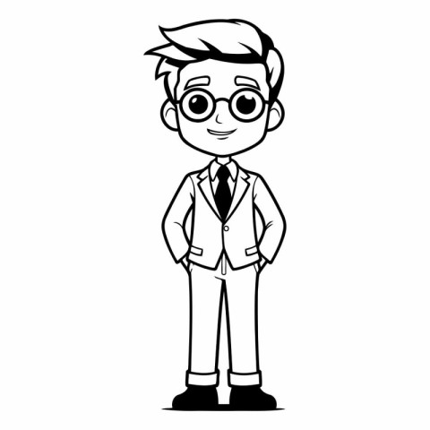 Businessman cartoon icon. Male avatar person people and human th