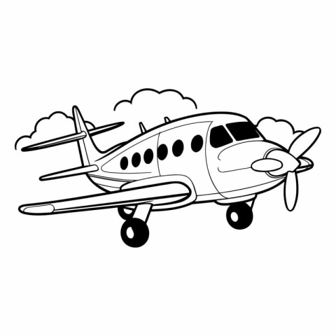 airplane flying icon image vector illustration design  black and