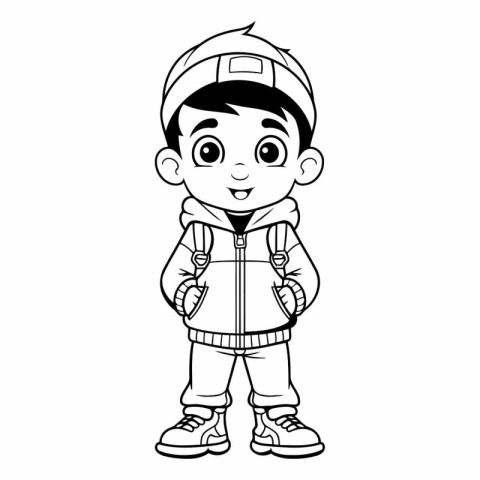 cute astronaut boy cartoon vector illustration graphic design ve