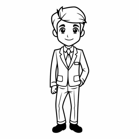 Businessman cartoon icon. Male avatar person people and human th