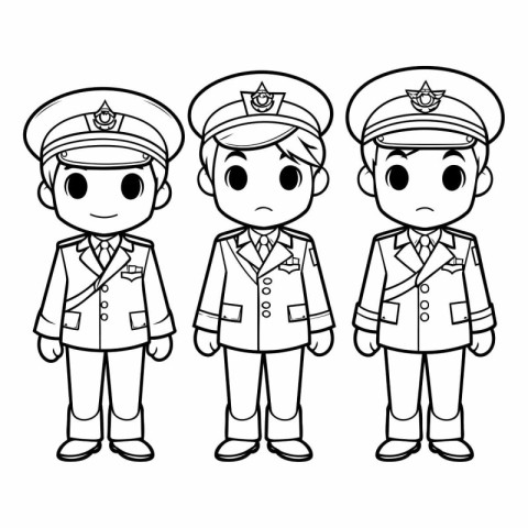 Policeman cartoon design. Boy male person people human social me